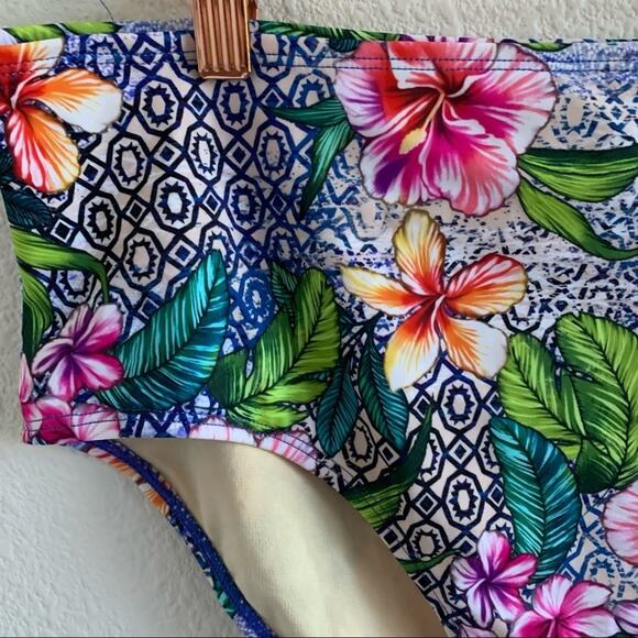 NWOT Swimsuits For All Tropical Floral Bottom 14 - Picture 4 of 9
